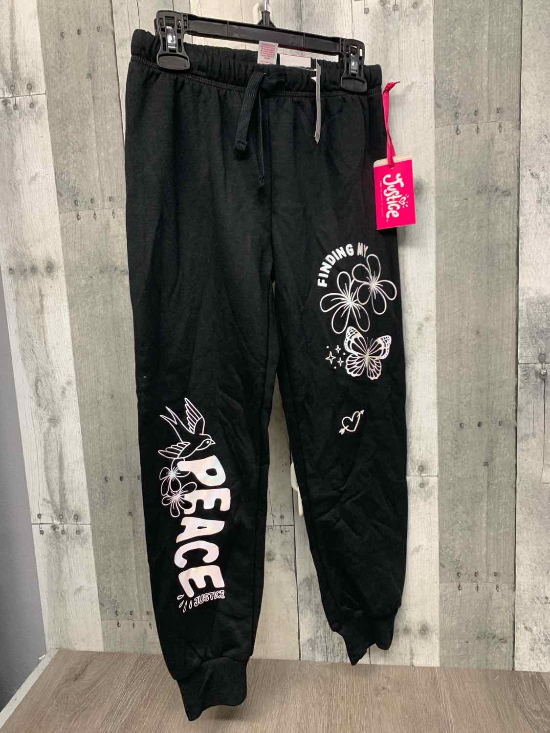Size 7/8 Black Justice Athletic Pants