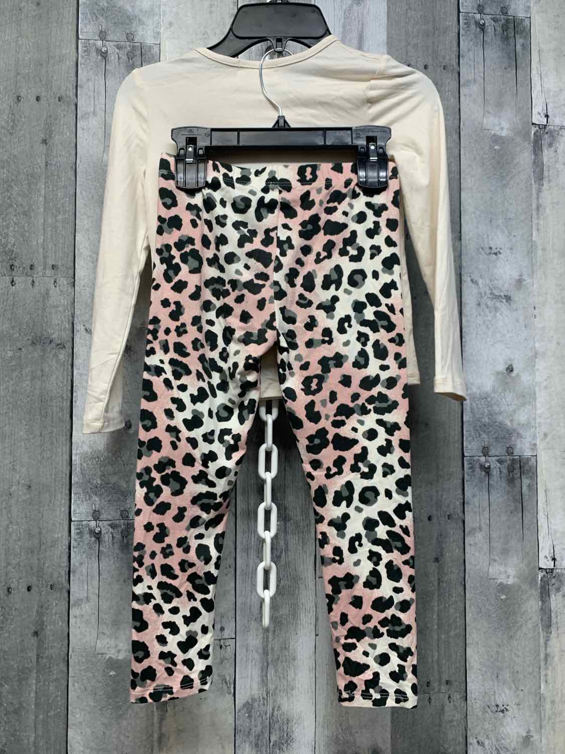 Size 6 Pink/White Btween Shirt/Leggings