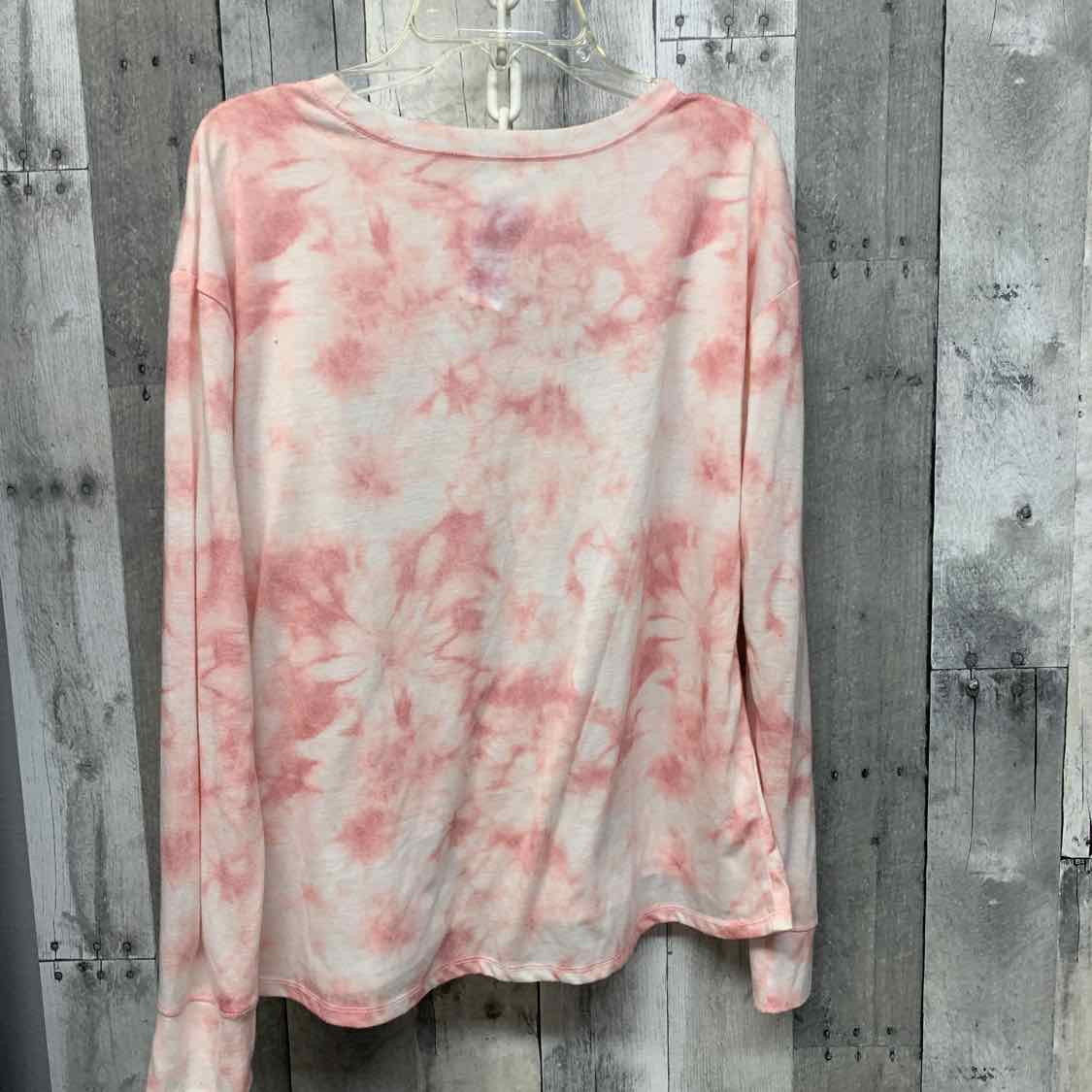 Size 16/18 Pink Graphic Justice Long Sleeve Shirt