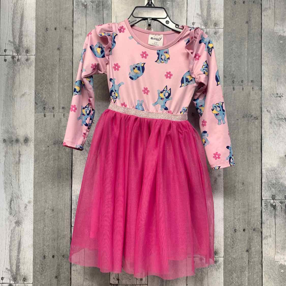 Size 2T Pink Disney LS Dress