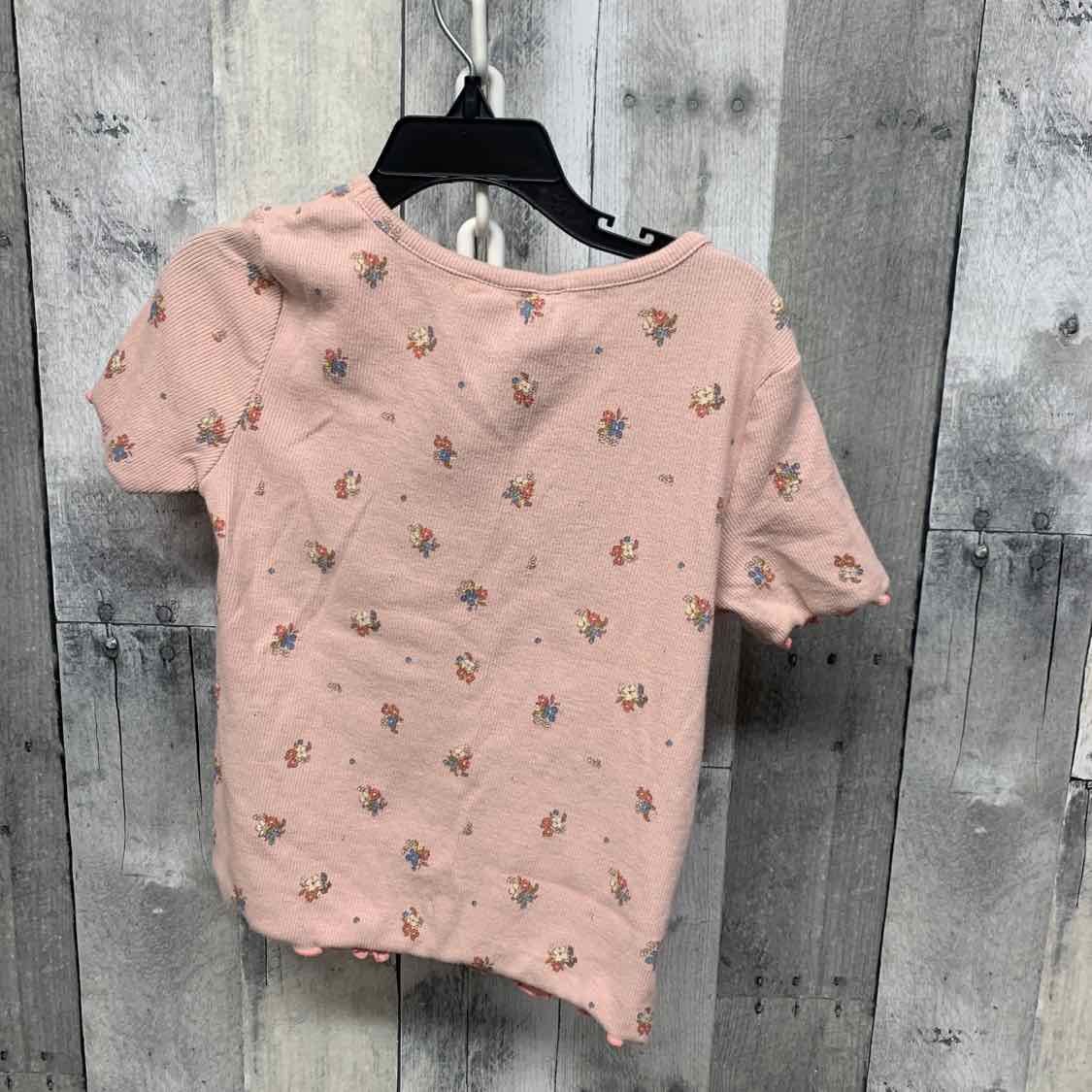 Size 6/7 Pink Floral Print H&M T Shirt