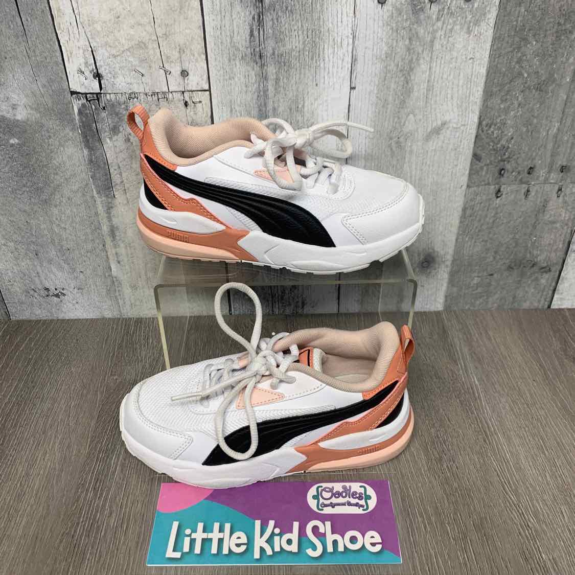 Size 12 White/Pink Puma Sneakers