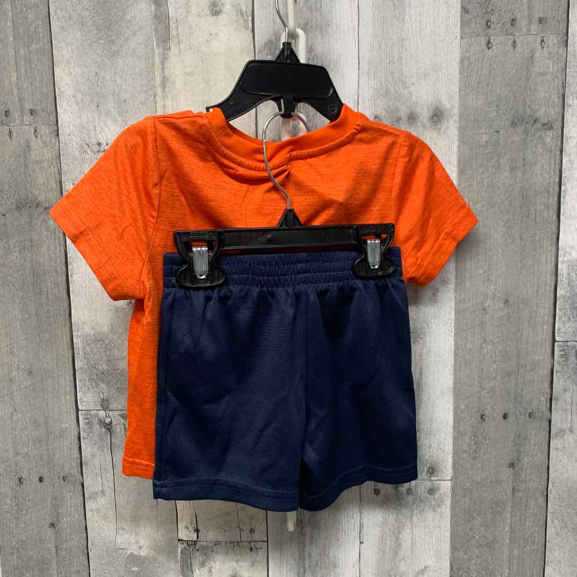 Size 18 Months Orange/Navy Champion Shirt/Shorts