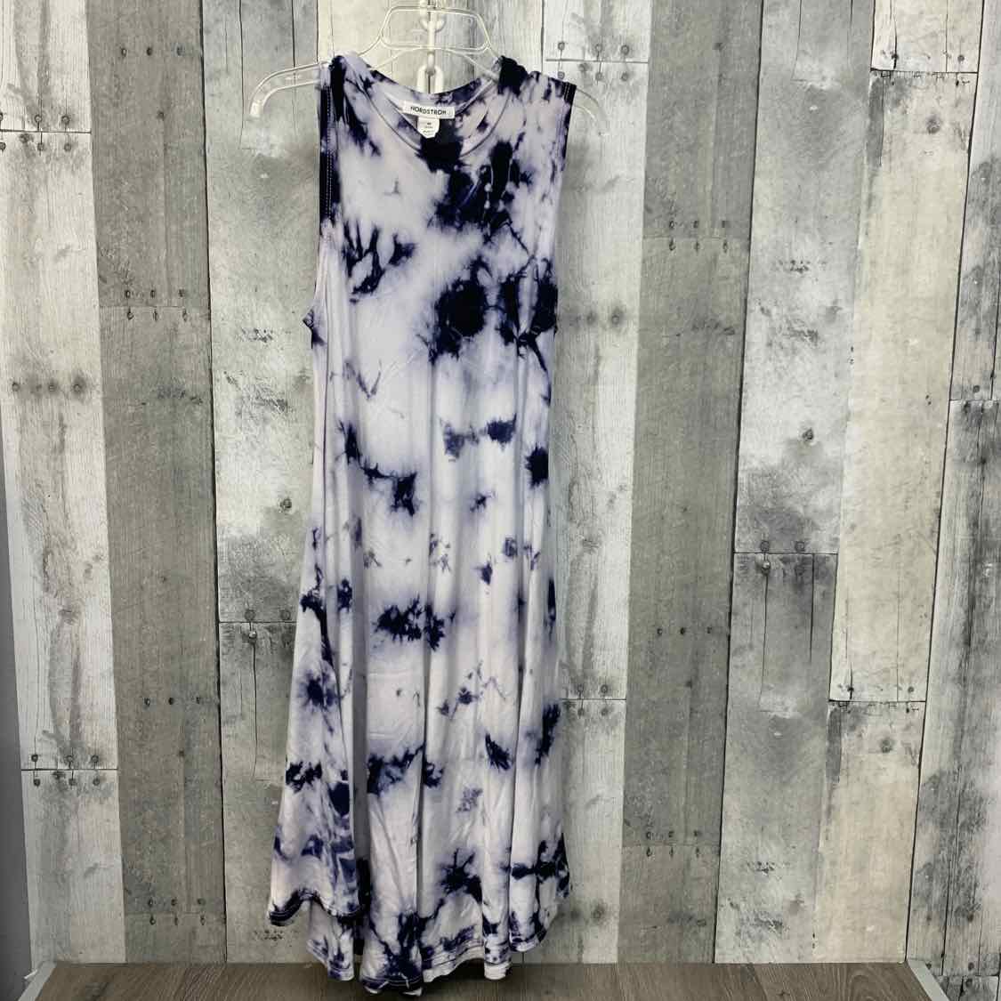 Size 8/10 Blue/Gray Name Brand Dress - Knit