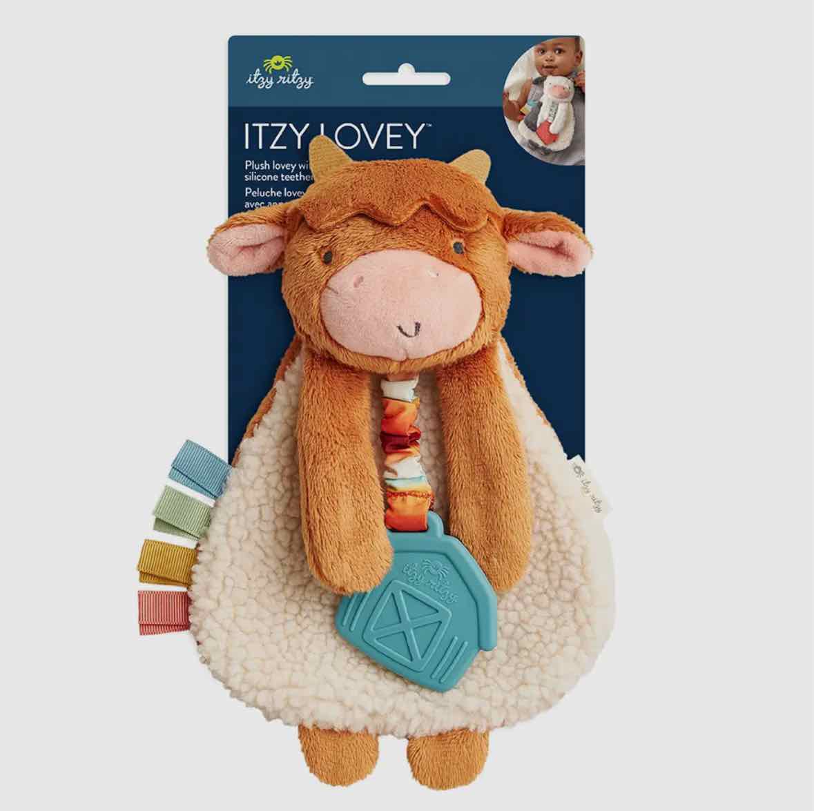 Itzy Ritzy Lovey Plush with Silicone Teether - More Options