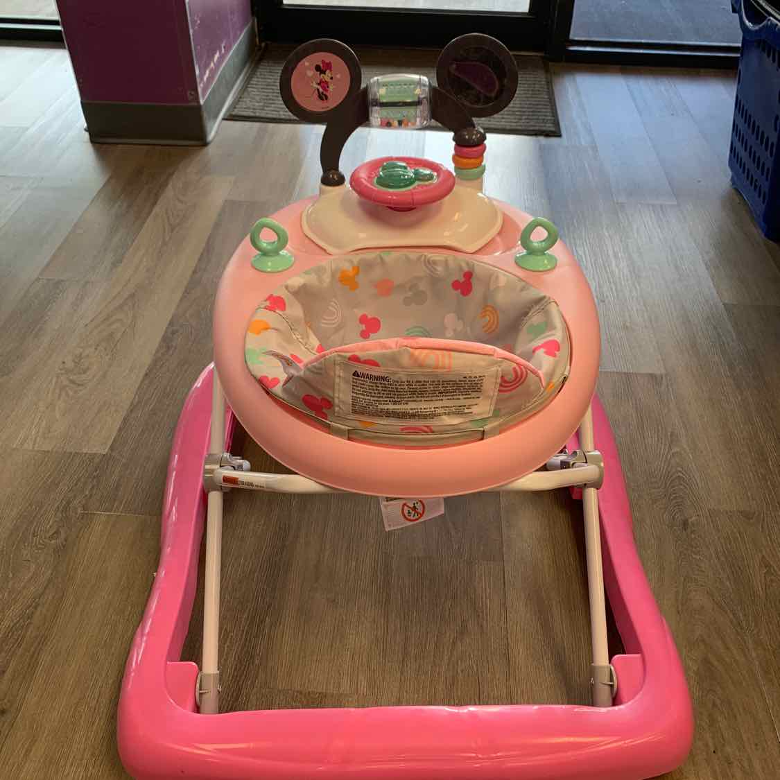 Bright Starts Gray/Pink Minnie Mouse Walker