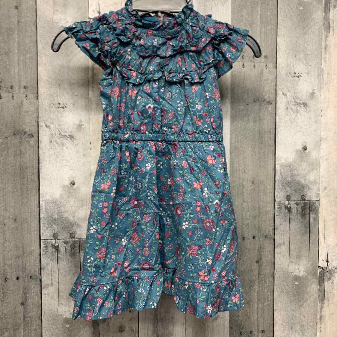 Size 4 Blue Floral Print Janie & Jack Dress