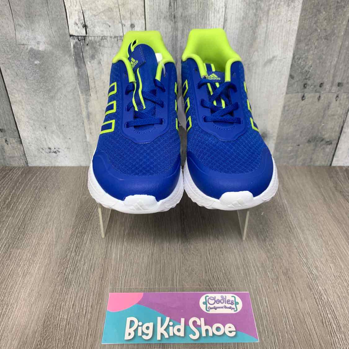 Size 4 Blue/Green Sport Brand Sneakers