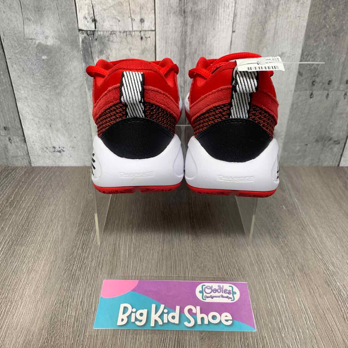 Size 4 Red/White Sport Brand Sneakers
