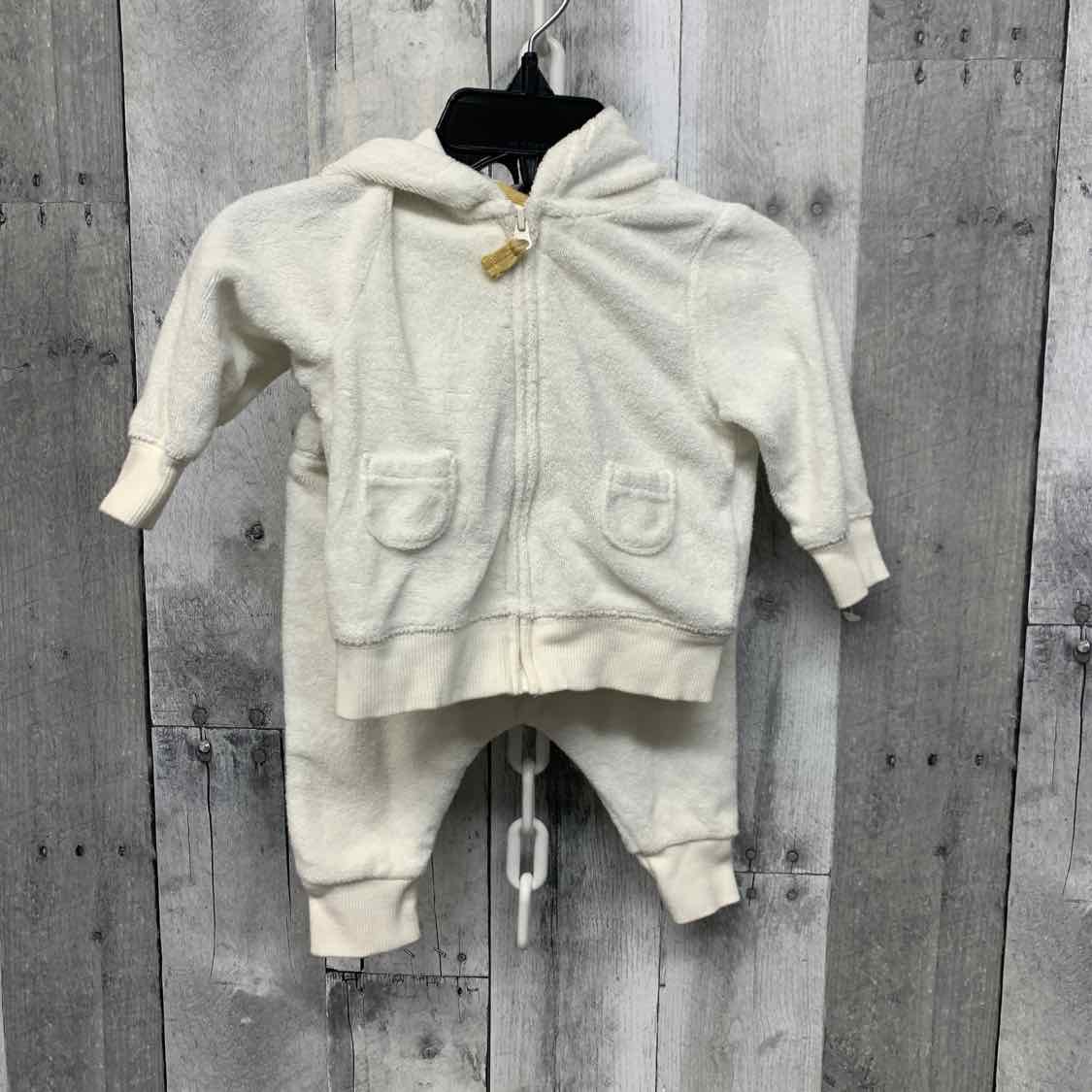 Size 3 Months White Carter's Jacket/Pants