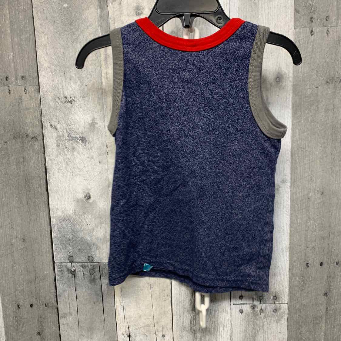 Size 3T Navy/Red Cat & Jack Tank Top