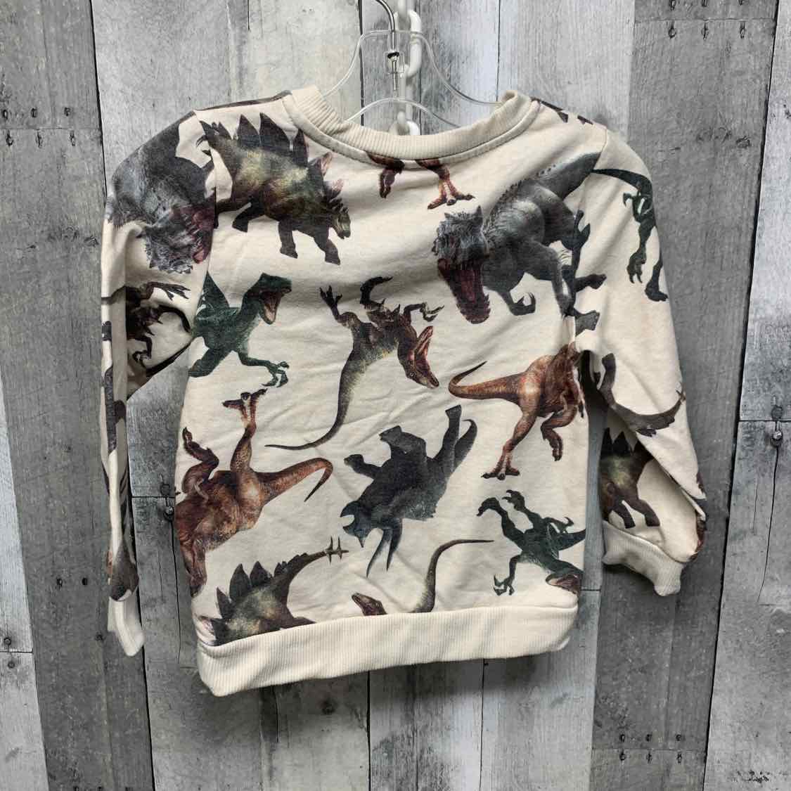 Size 4 Tan Graphic Jurassic World Sweat Shirt