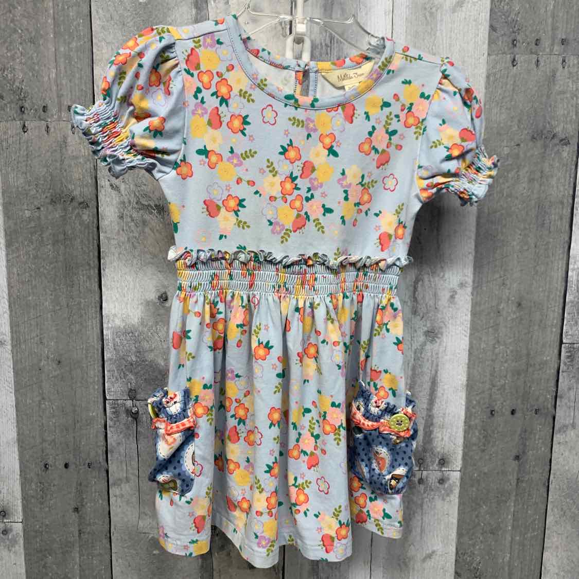 Size 2 Blue Floral Print Matilda Jane Dress