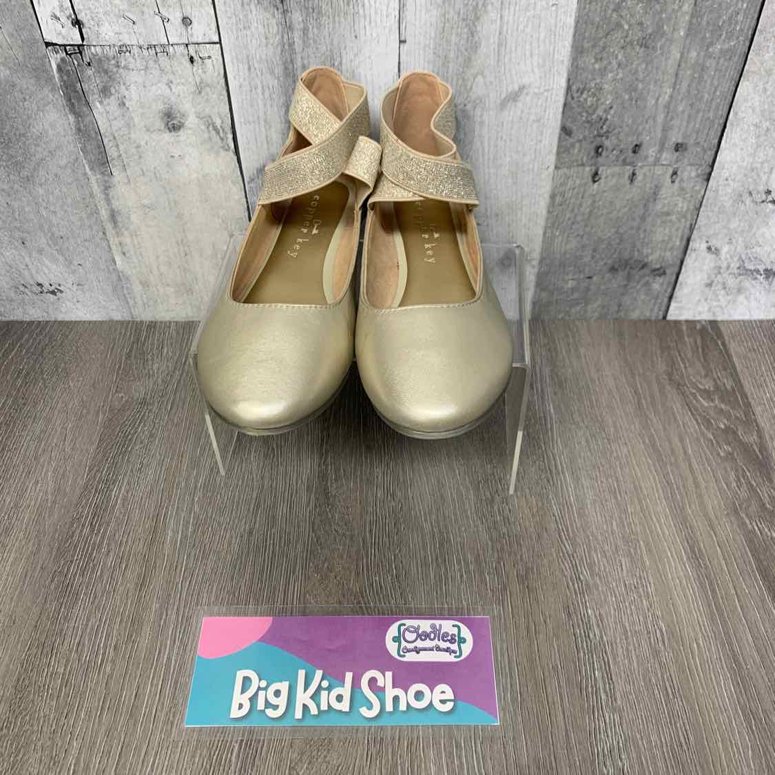 Size 2 Gold Copper Key Flats