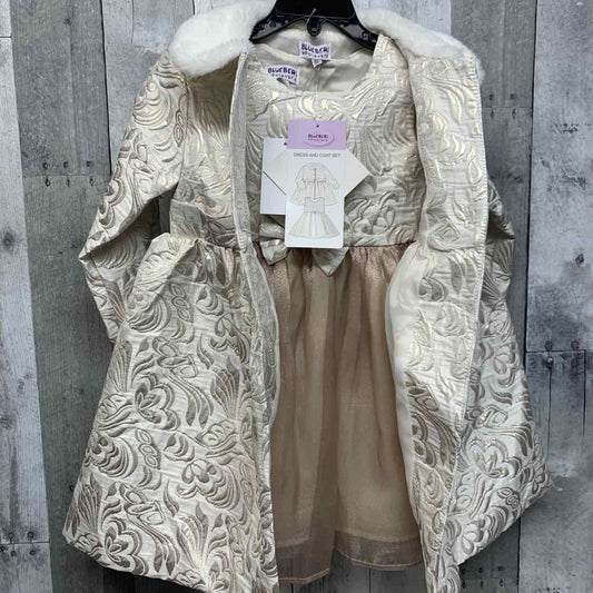 Size 4T Ivory Blueberi Boulevard Dress - Party