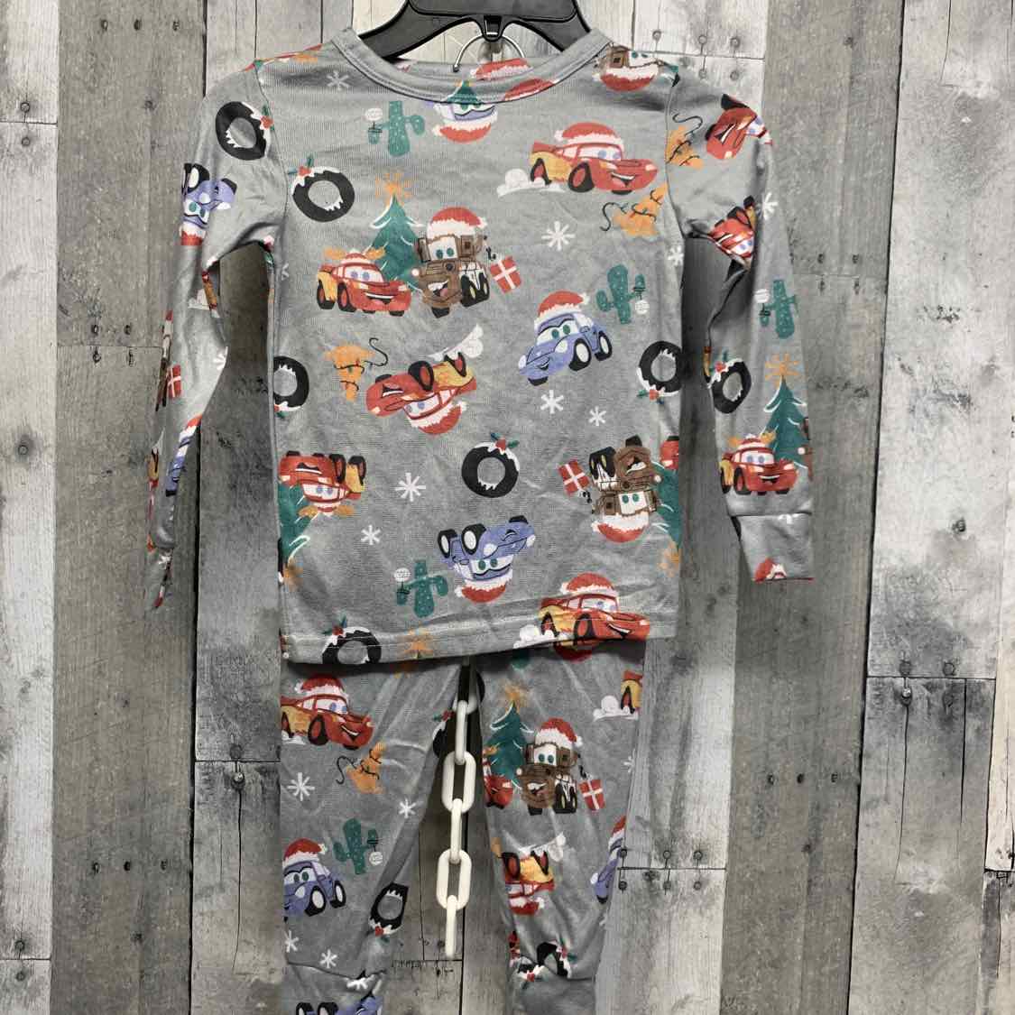 Size 4T Gray/Green Disney 2pc PJs