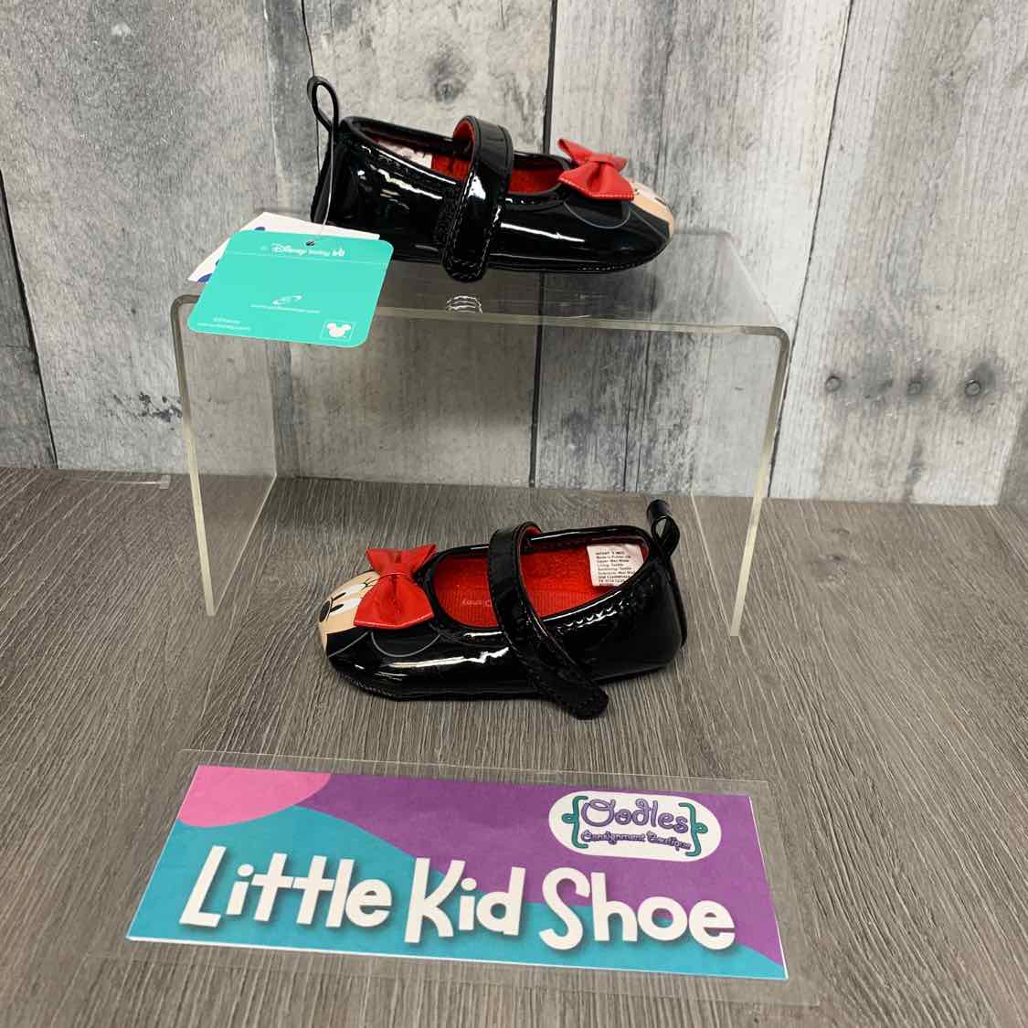 Size 3 Black/Red Disney Soft Sole Shoes