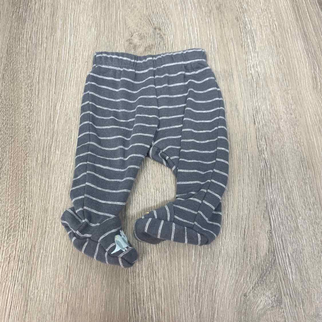 Size Preemie Gray Striped Carter's Athletic Pants - OodlesCB