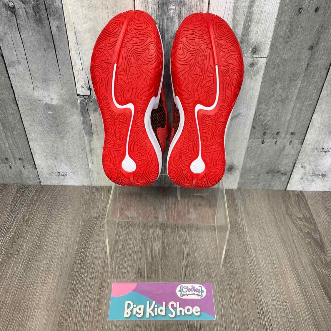 Size 5 Red/Black Sport Brand Sneakers