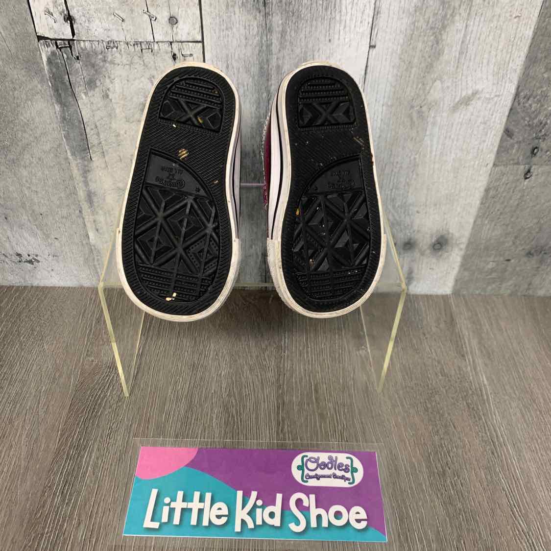 Size 4 Pink/Purple Converse Sneakers