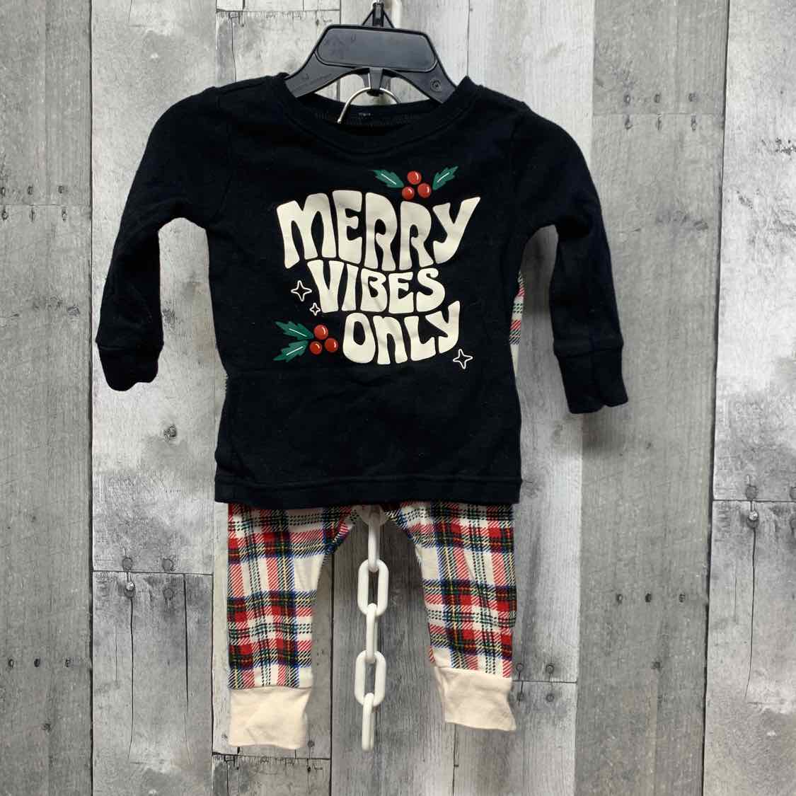 Size 6-12 Months Red Plaid Old Navy Shirt/Pants