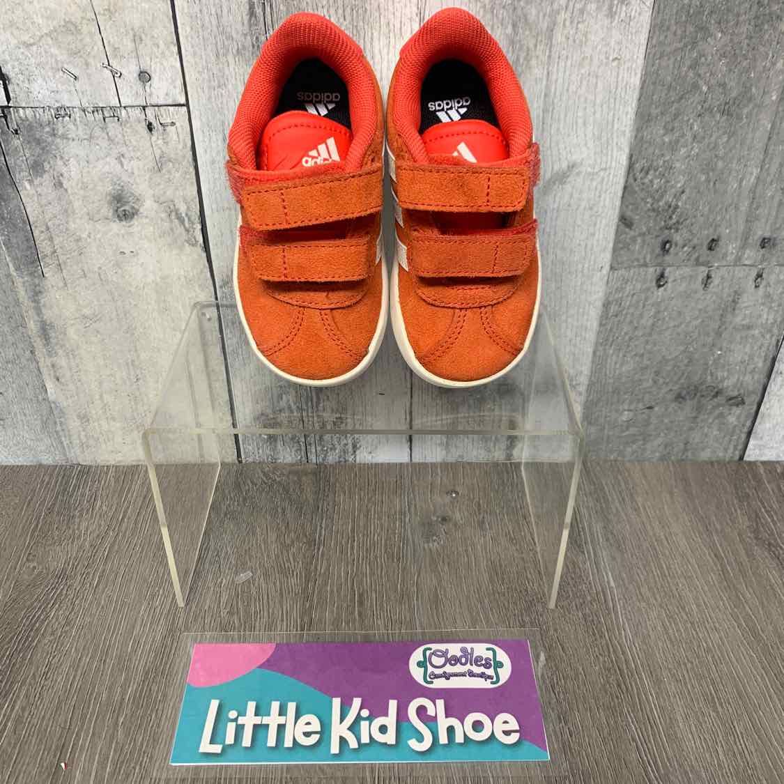 Size 5 Orange/White Sport Brand Sneakers