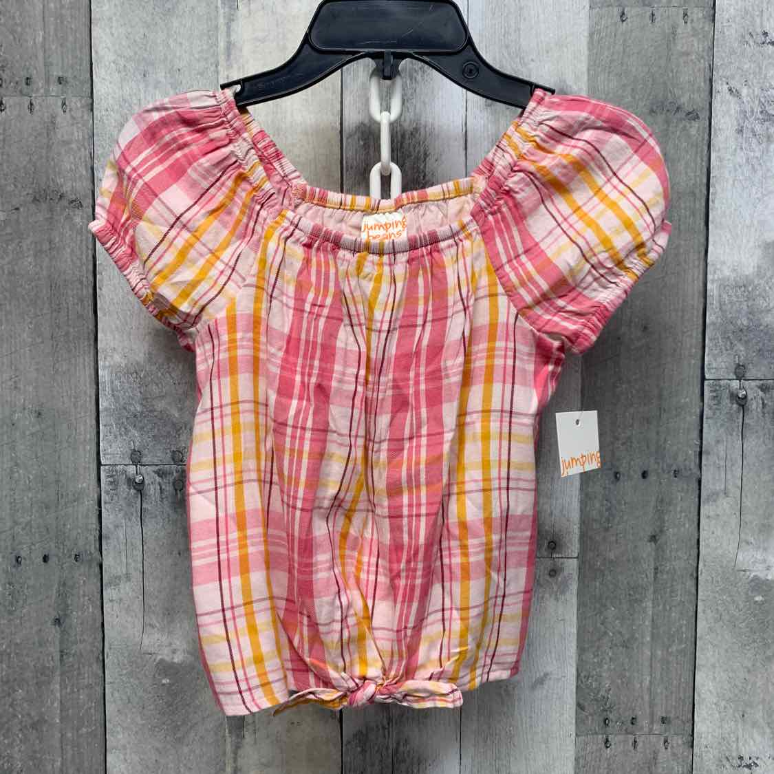 Size 6 Pink/Orange Jumping Beans Short Sleeve Shirt - OodlesCB