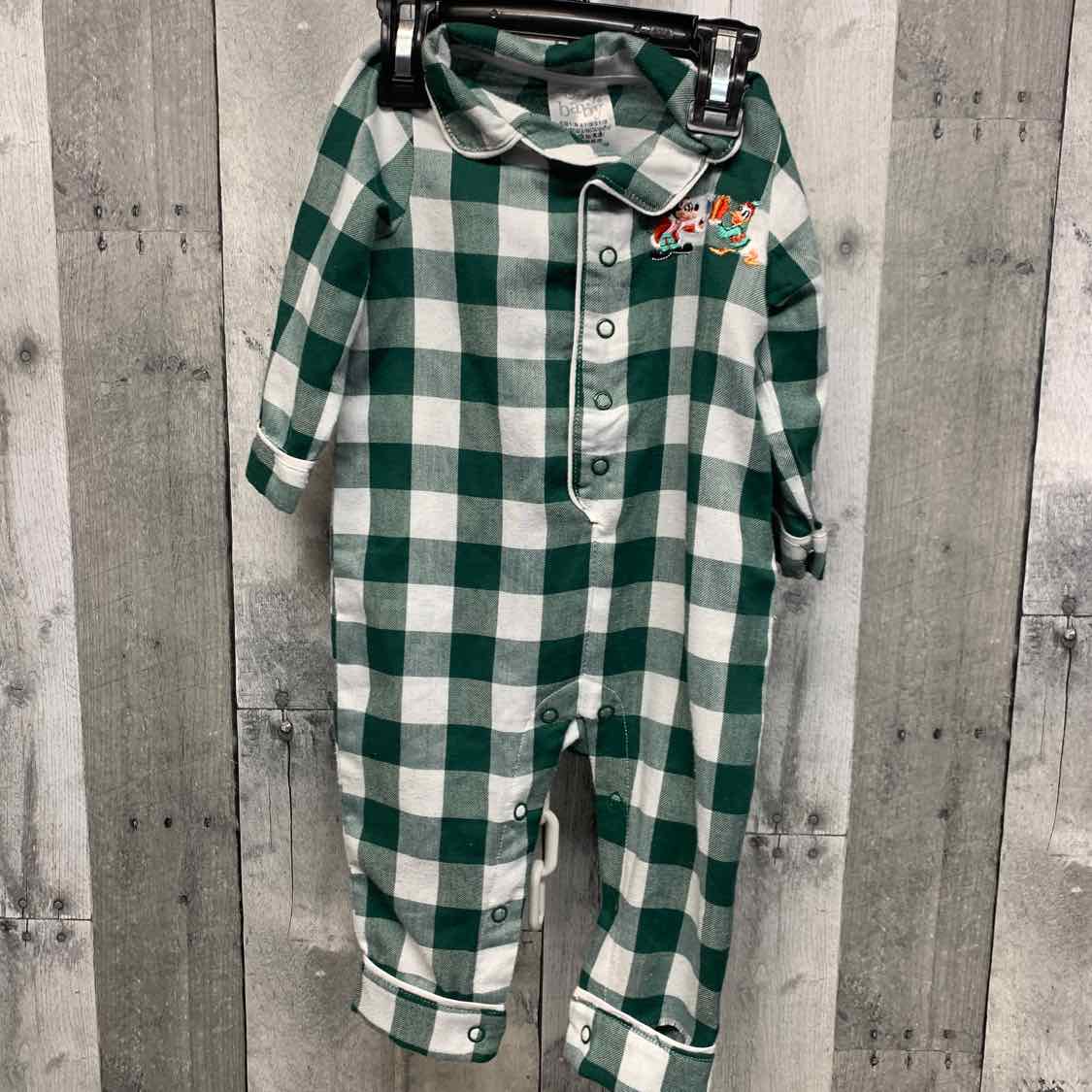 Size 9-12 Months Green Disney Footy PJs