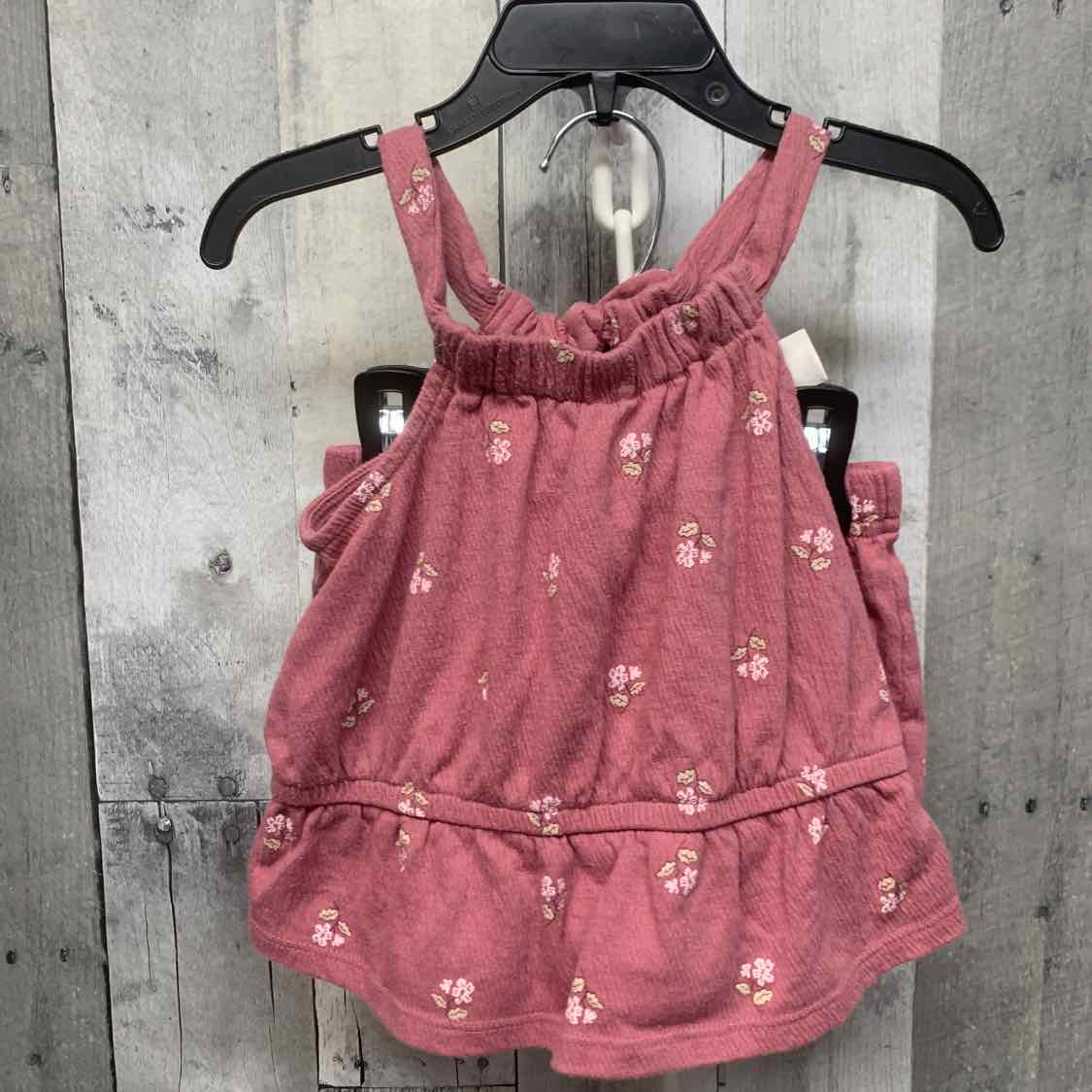 Size 24 Months Pink Print Carter's Shirt/Shorts