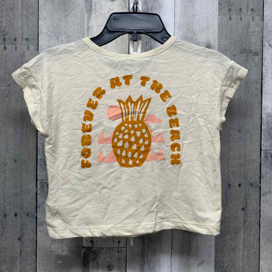 Size 5 Tan Graphic Carter's Short Sleeve Shirt - OodlesCB