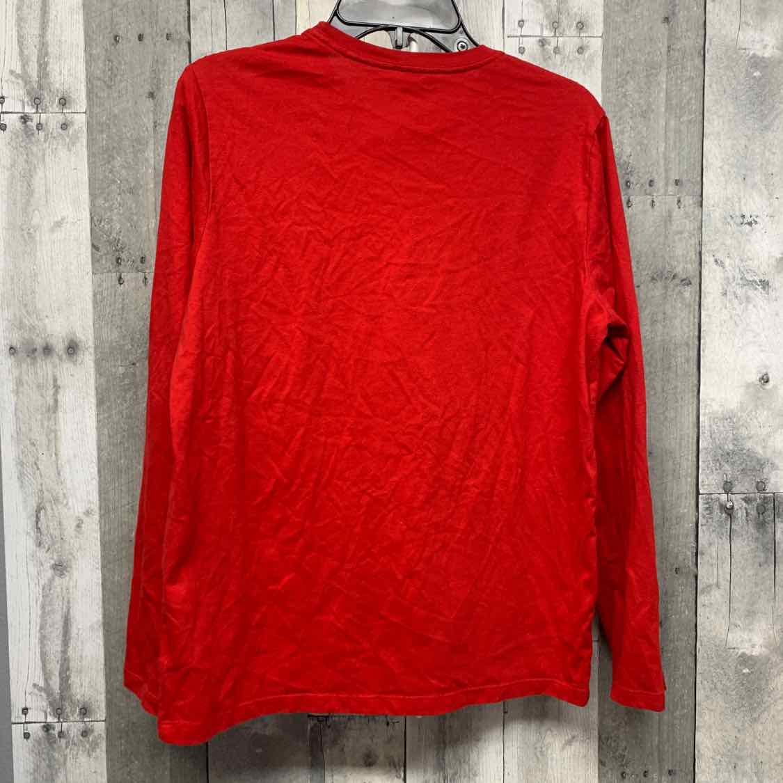 Size 14/16 Red Graphic Holiday Brands Long Sleeve Shirt
