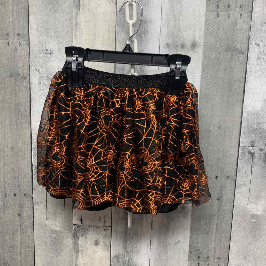 Size 5T Black/Orange Holiday Brands Skirt