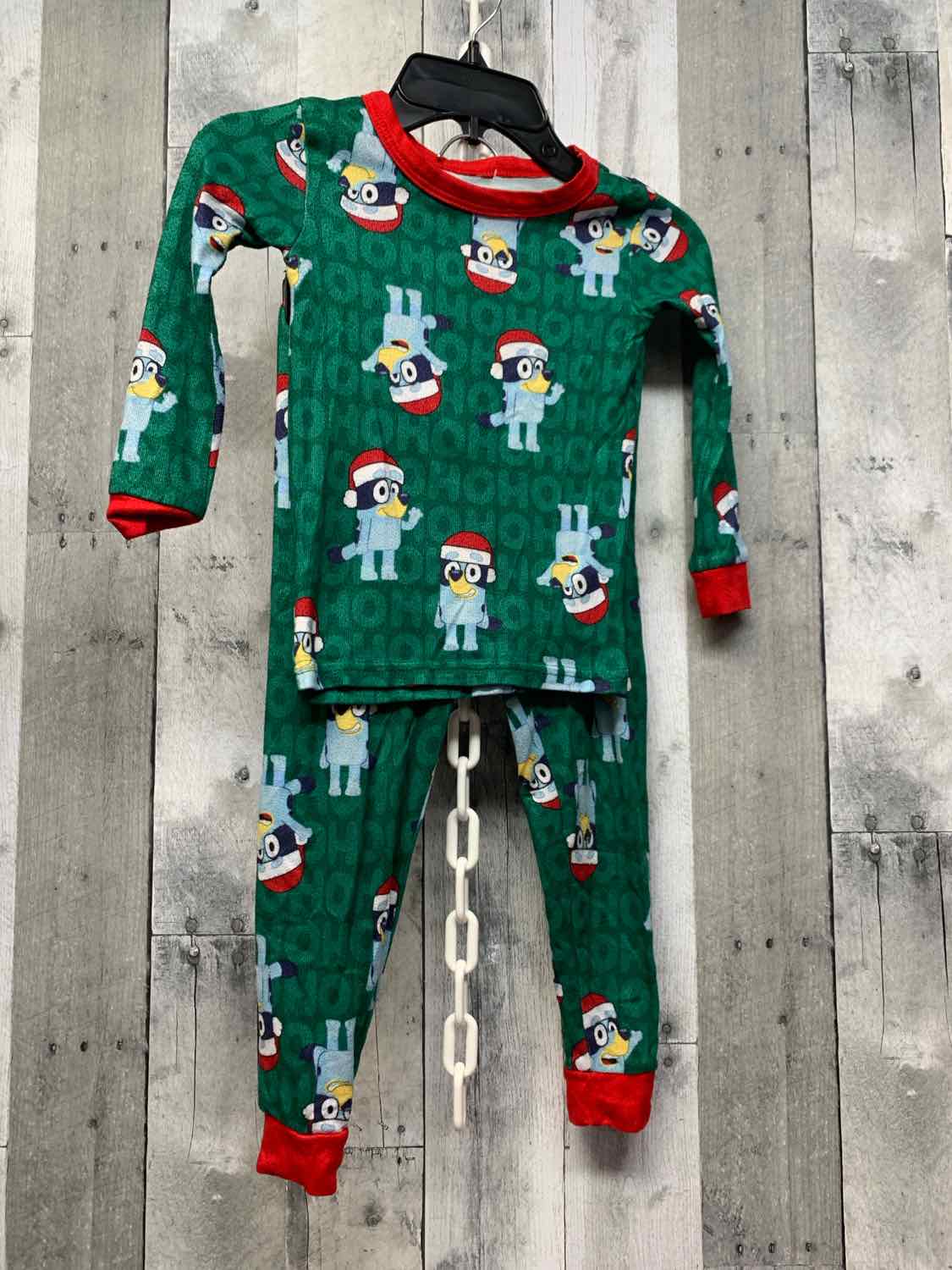 Size 5T Green B Brand 2pc PJs