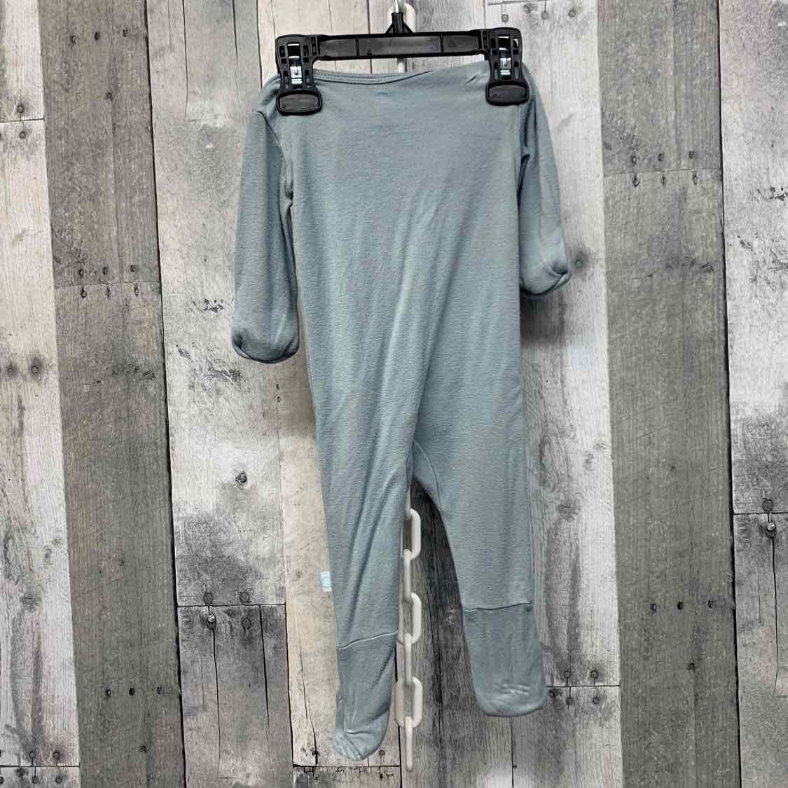 Size 0-3 Months Blue B Brand Footy PJs