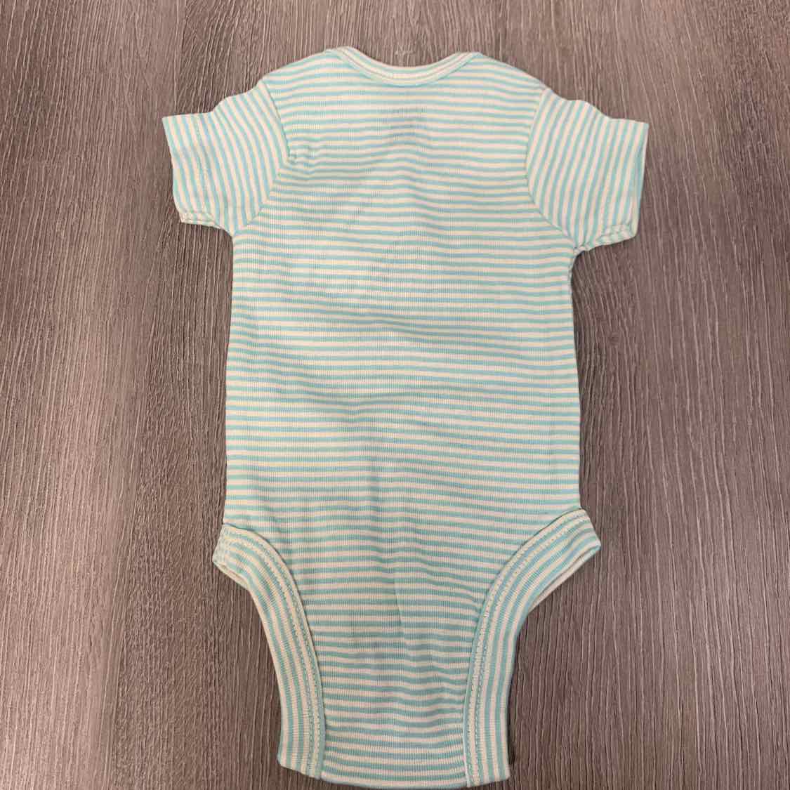 Size Preemie Blue Striped Gerber Bodysuit