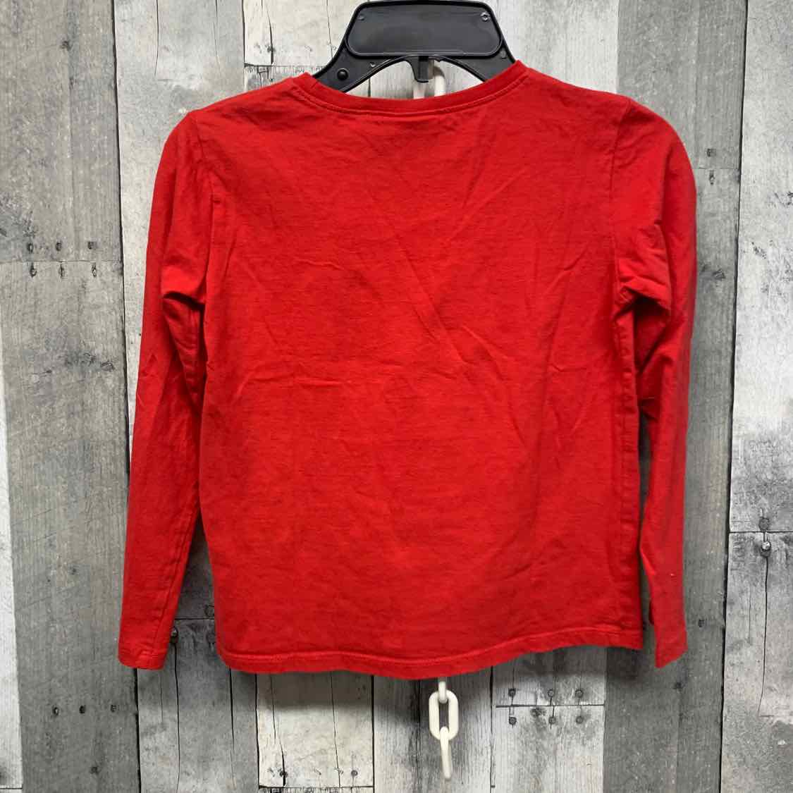 Size 6/7 Red Graphic Disney Long Sleeve Shirt