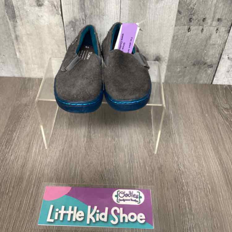 Size 6 Gray/Teal Toms Loafers