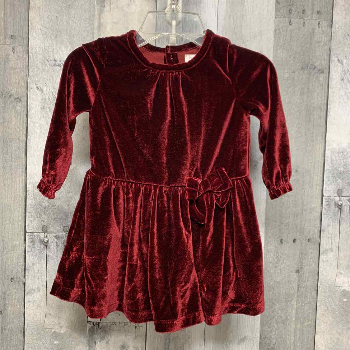Size 12 Months Burgundy Carter's LS Dress