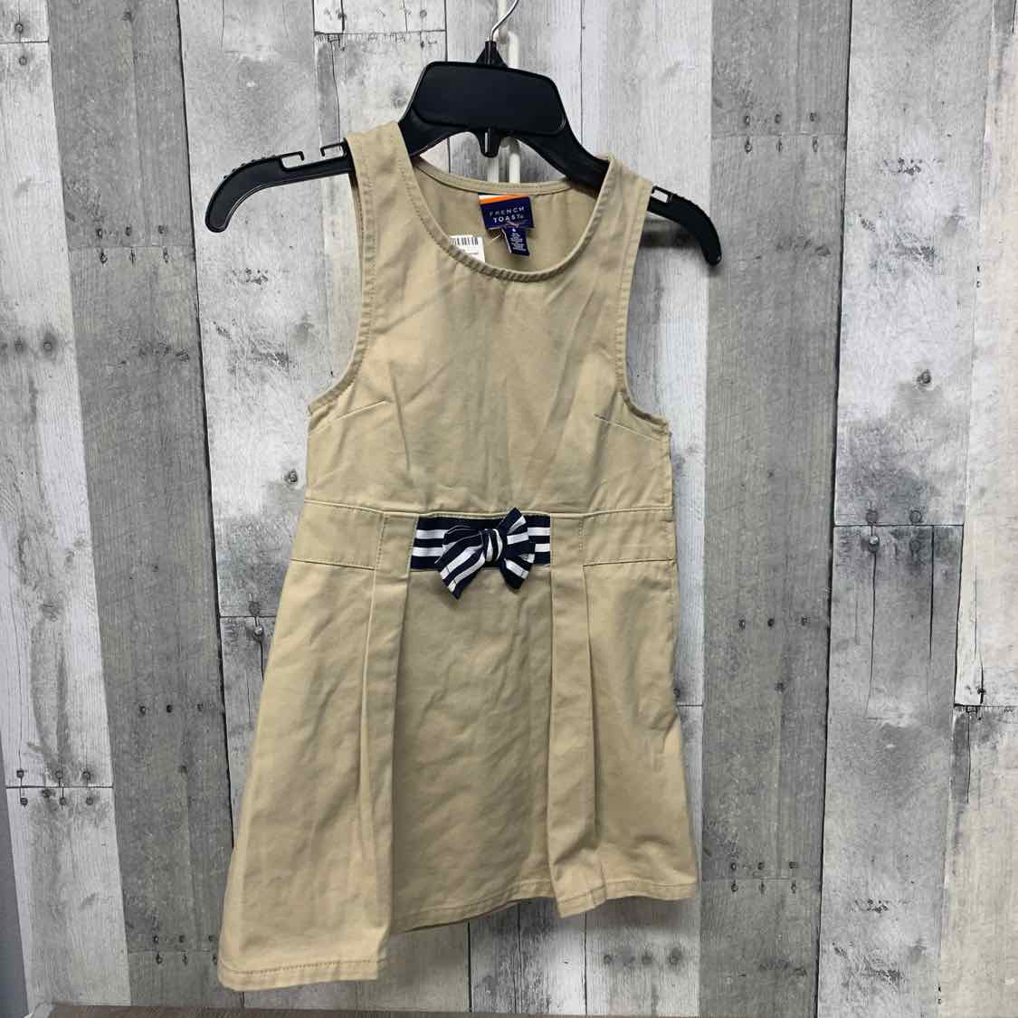 Size 5 Tan/Navy French Toast Dress