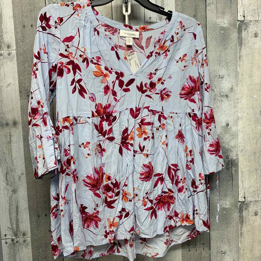Size L Blue/Pink Motherhood Long Sleeve Top