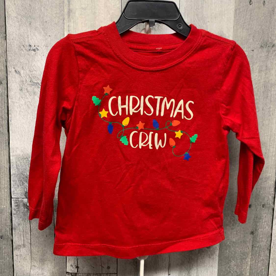 Size 2T Red Graphic Holiday Brands Long Sleeve Shirt