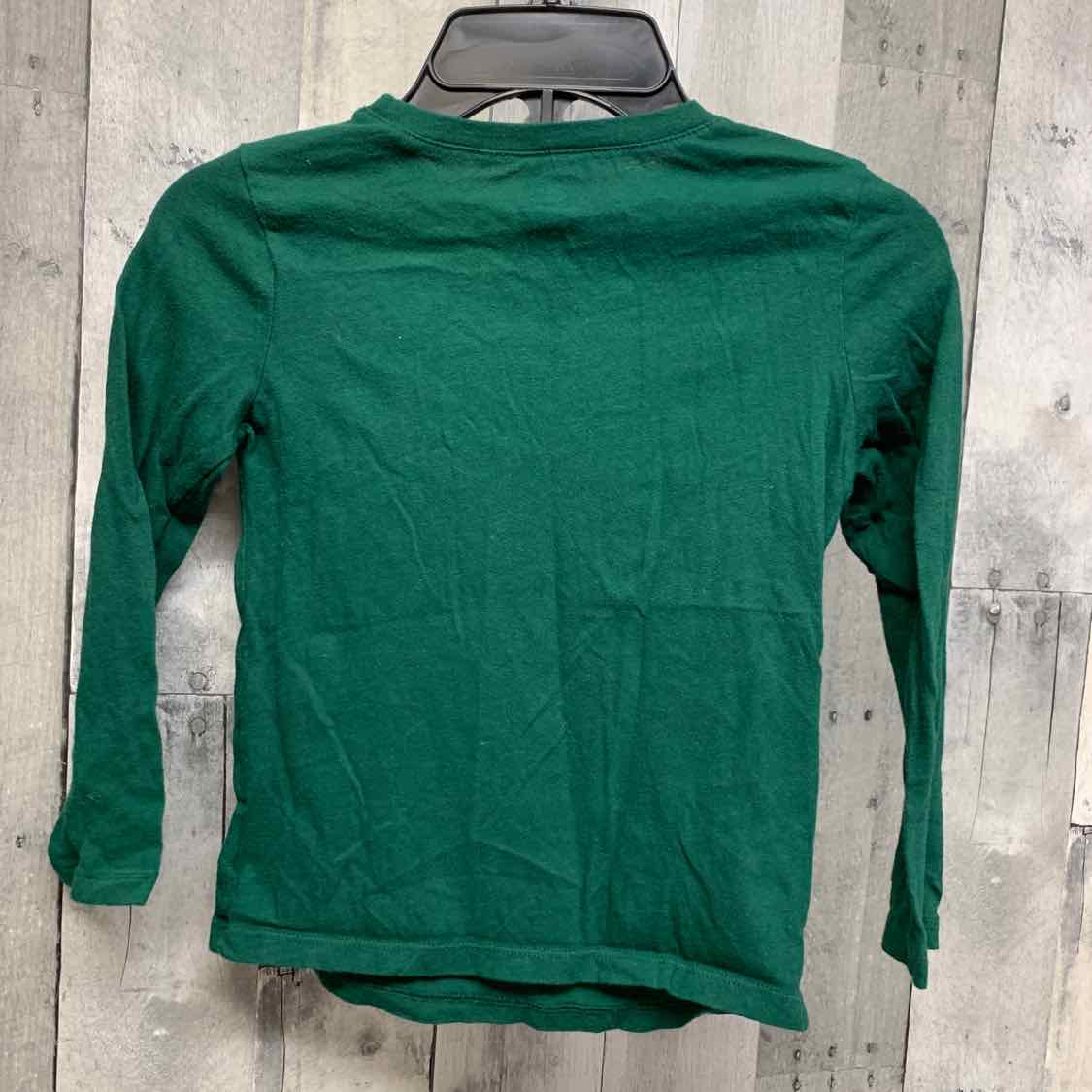 Size 5T Green Graphic Old Navy Long Sleeve Shirt