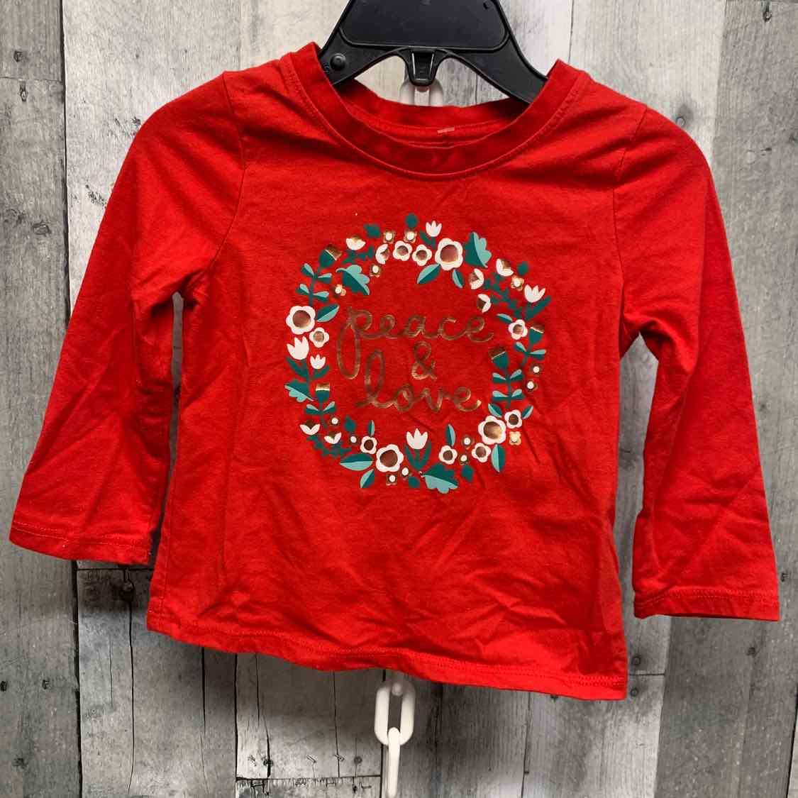 Size 18 Months Red Graphic Cat & Jack Long Sleeve Shirt