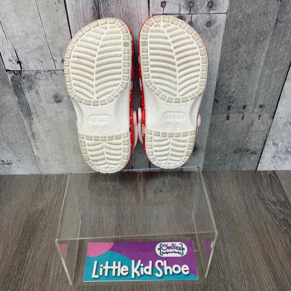 Size 11 Red/White Crocs Water Shoes