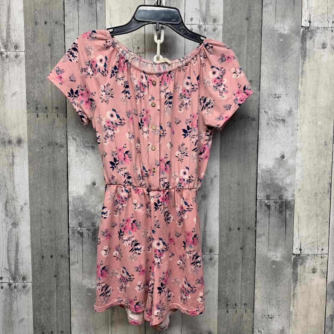 Size 10 Pink Floral Print B Brand Romper