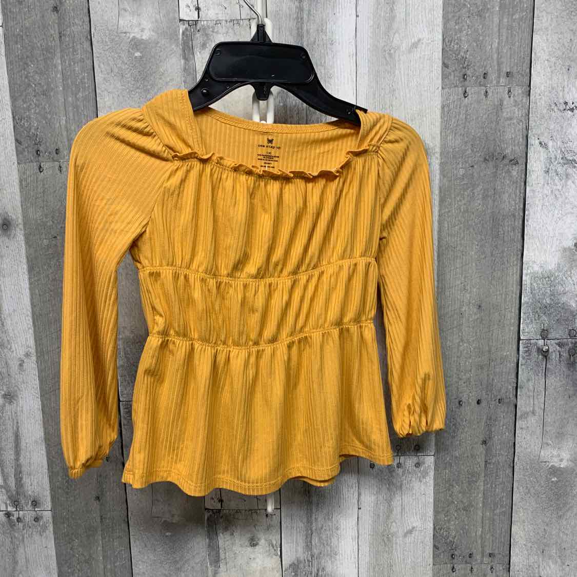 Size 4 Yellow One Step Up Long Sleeve Shirt