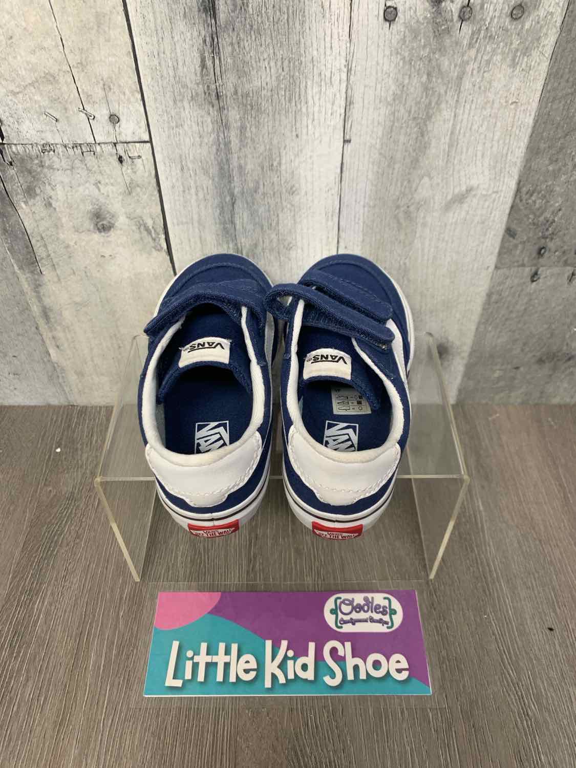 Size 9 Navy/White Vans Sneakers