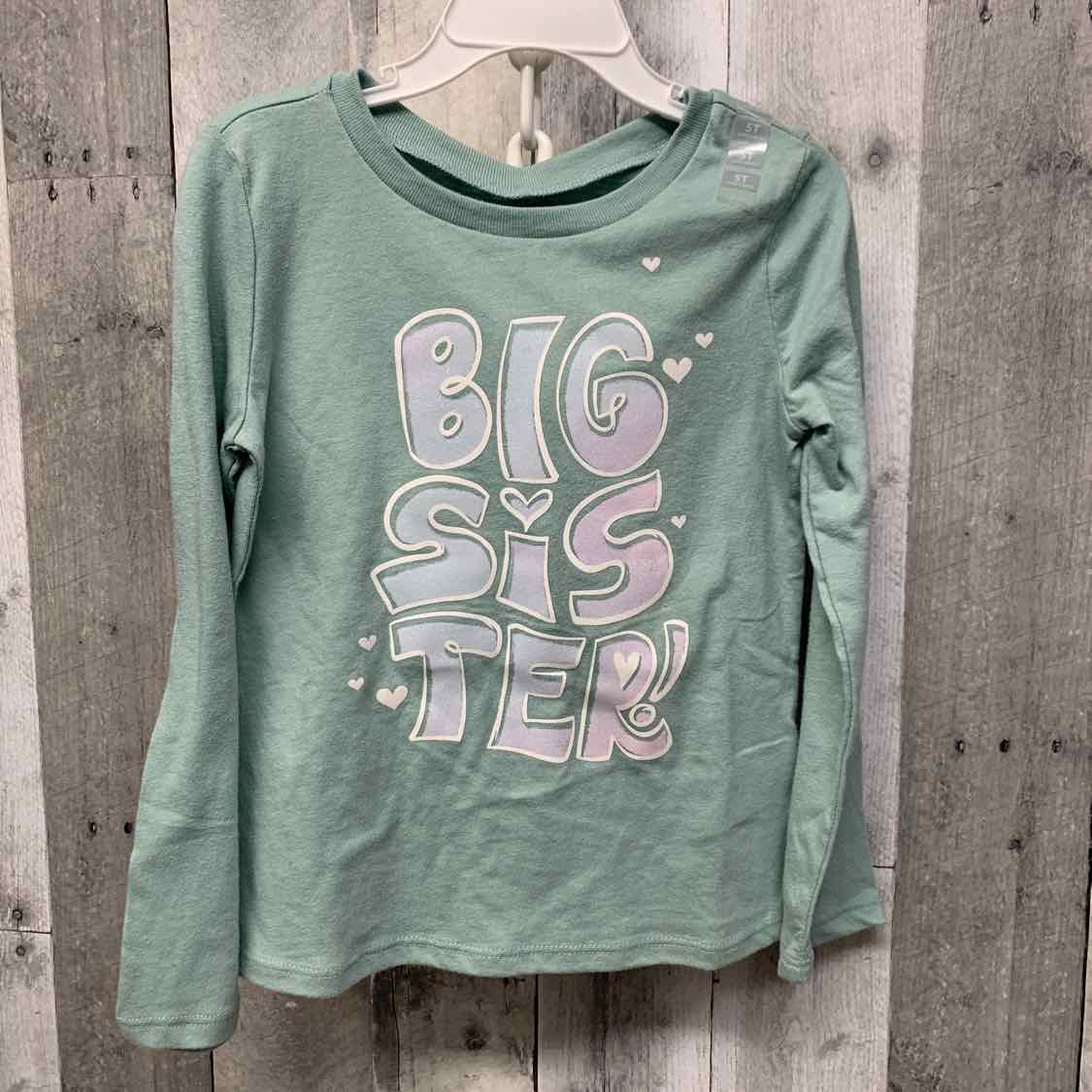 Size 5 Green Carter's Long Sleeve Shirt