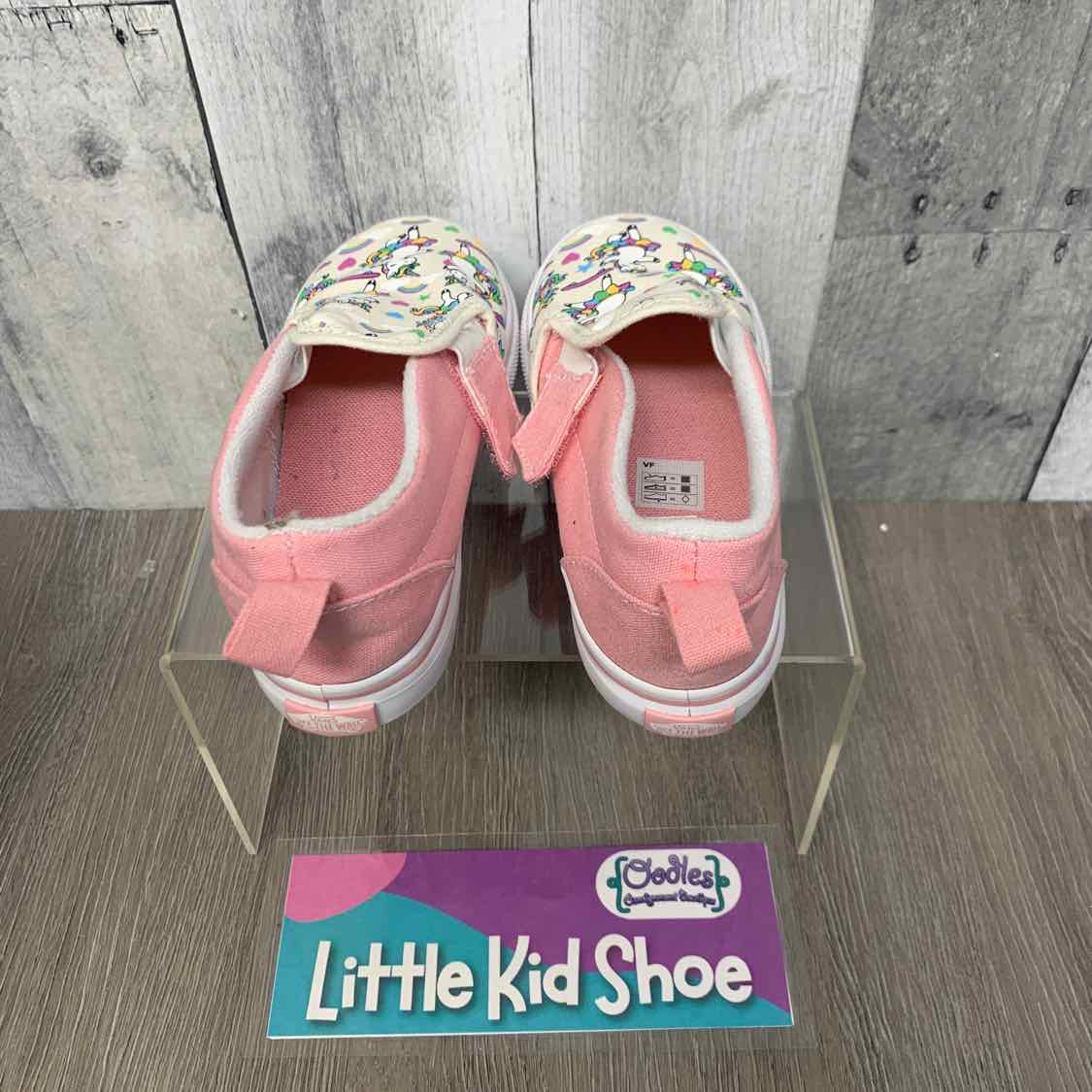 Size 9.5 White/Pink Vans Sneakers