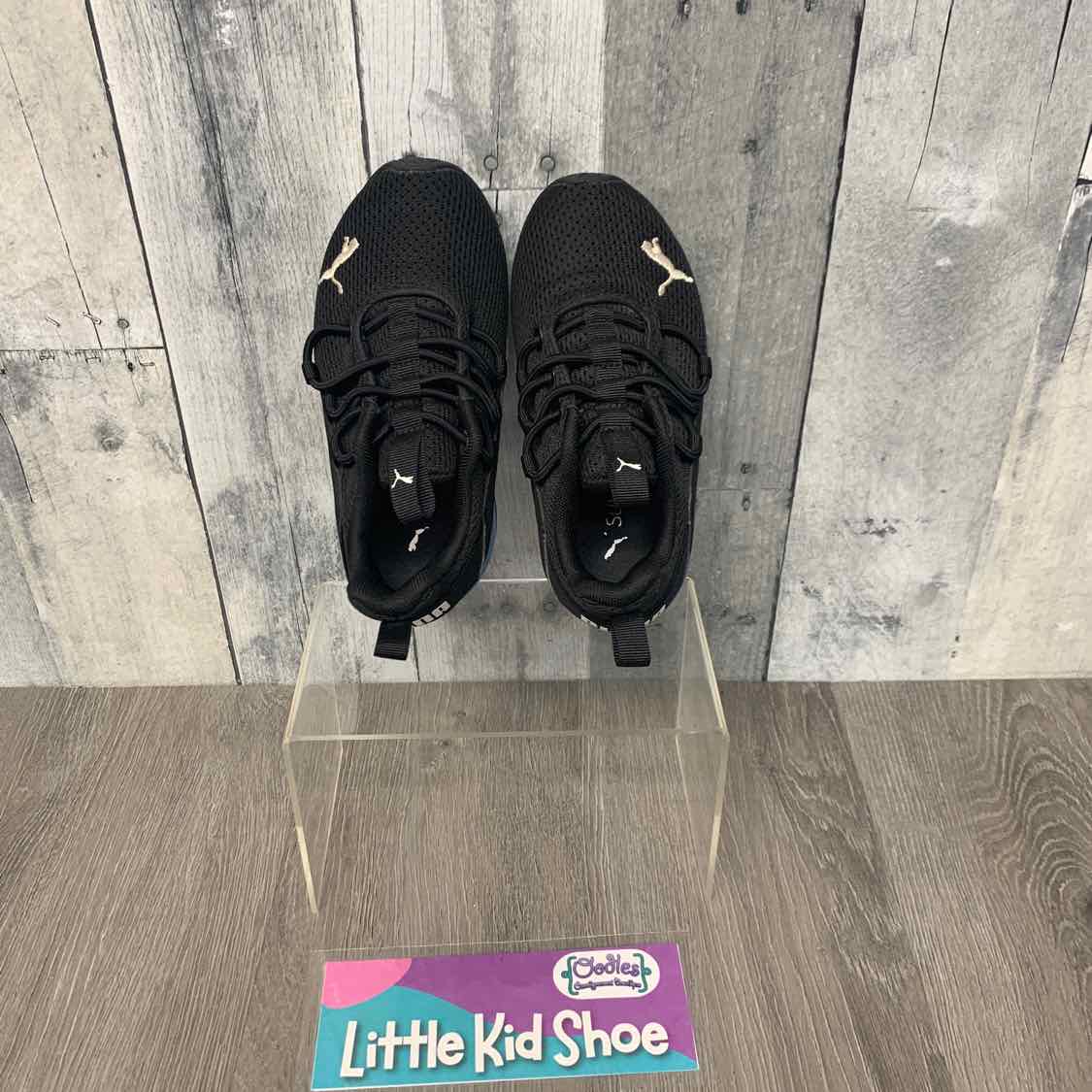 Size 11 Black/Purple Puma Sneakers